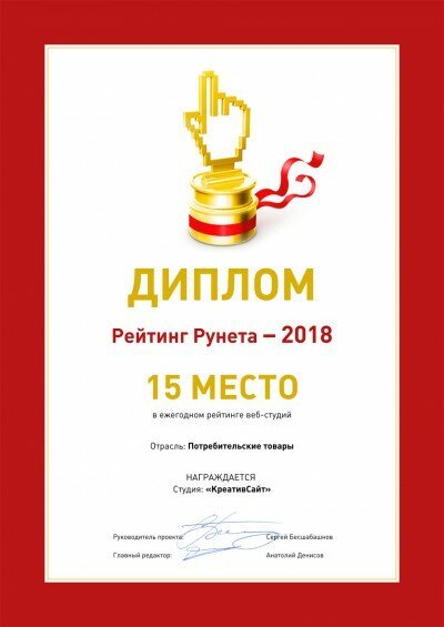 Рейтинг digital-агентств 15 место